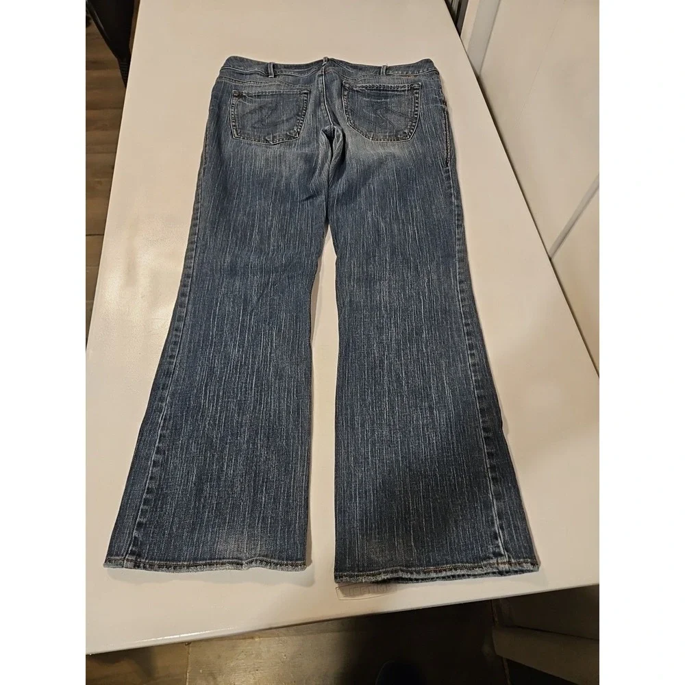 Silver Jeans Julia womens Mid Rise Stretch Boot cut‎ Denim 36x32 Jeans (1382